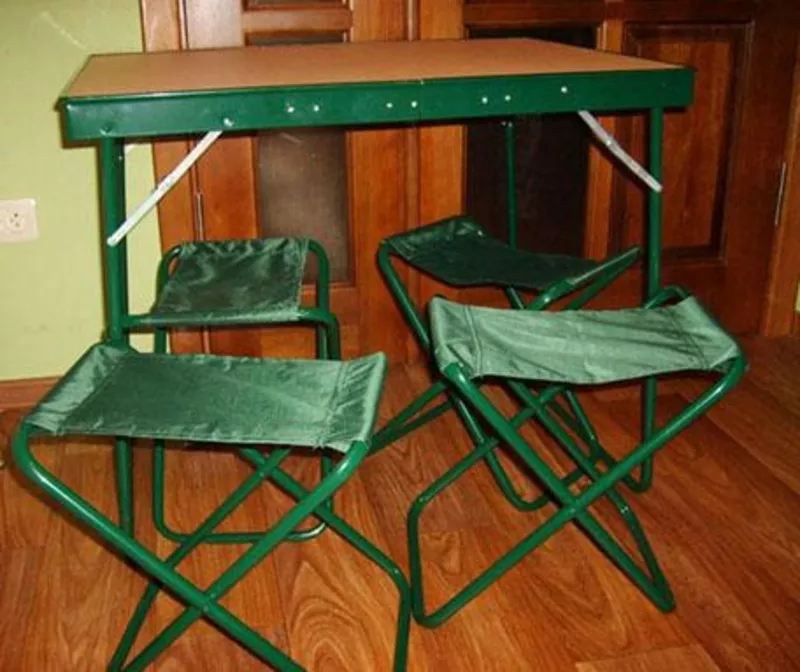 Стол  кемпинговый складной  для отдыха 4 стула